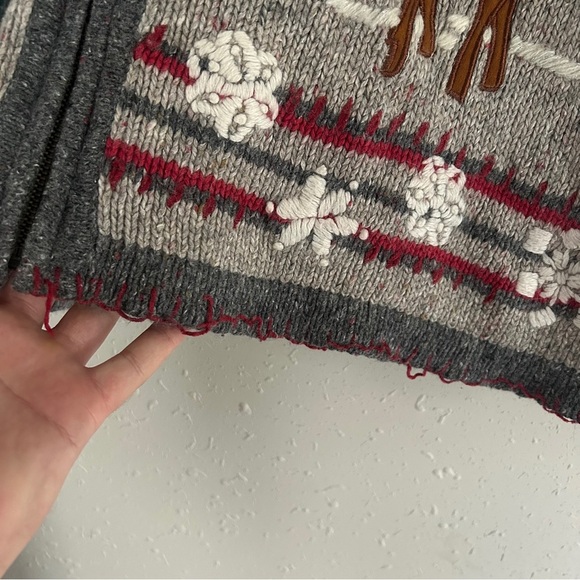 Victoria Jones Woman Vintage Ugly Christmas Sweater Holiday Winter Cardigan 2X - Picture 7 of 8